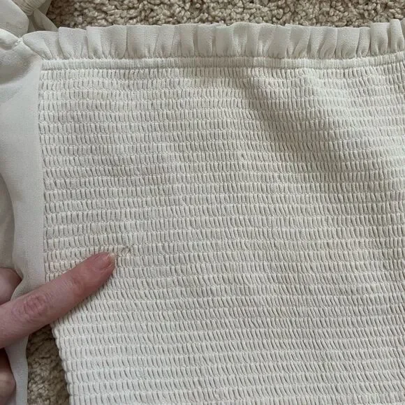 Aritzia Wilfred Tempest Dress in Light Birch size small - Picture 6 of 14